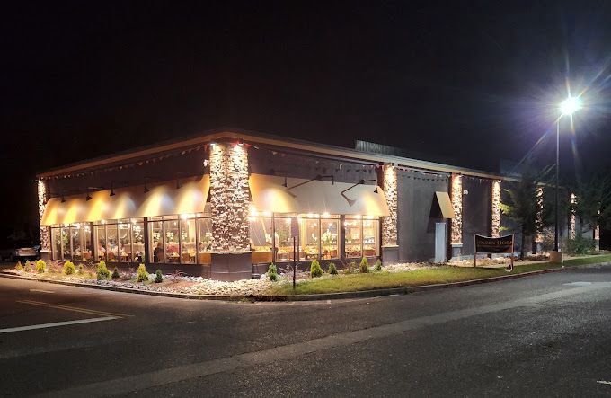 Golden Horn Restaurant lit up at night, Tinton Falls NJ
